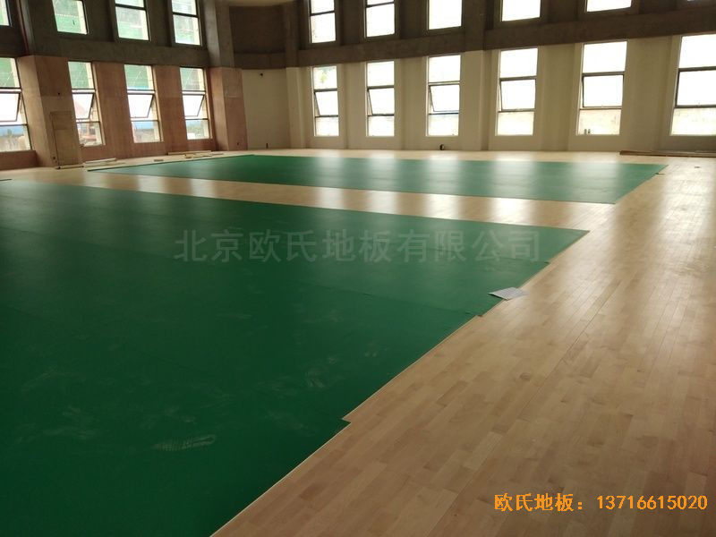 遵義仁懷市茅臺文體中心運(yùn)動(dòng)地板施工案例