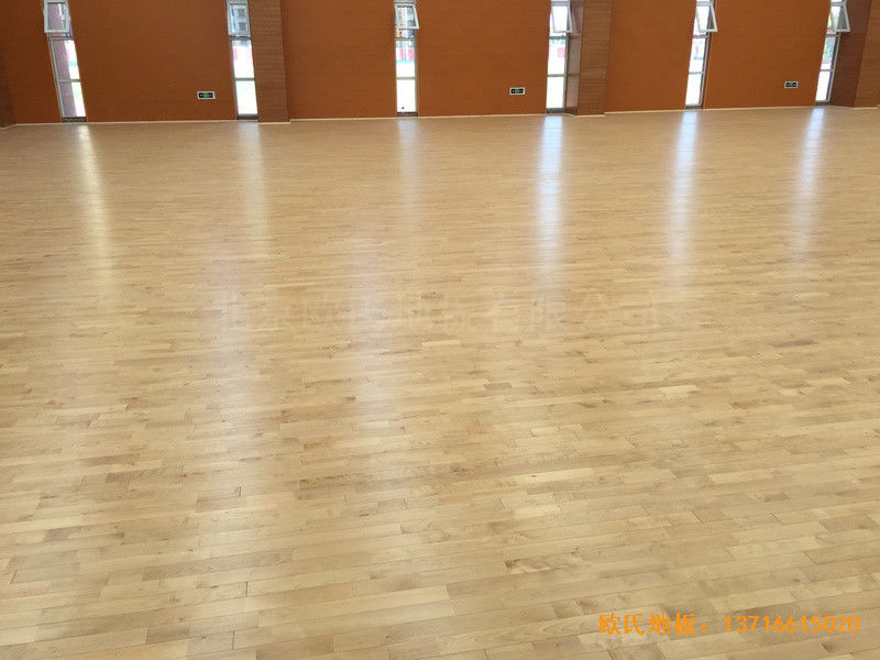 山西晉中榆次區(qū)寇村小學(xué)運動館運動地板施工案例2