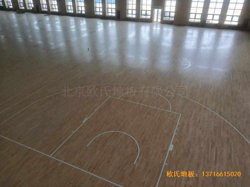 榆林神華煤制油公司籃球館運動木地板鋪設(shè)案例4
