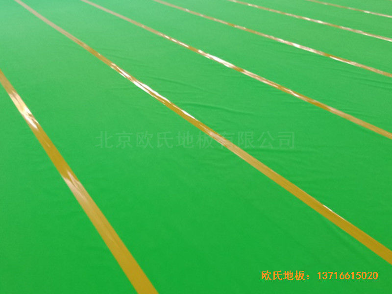 江西新余渝水七小籃球館運(yùn)動地板施工案例3