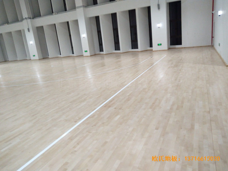 浙江寧波象山分?；@球館體育地板鋪裝案例0