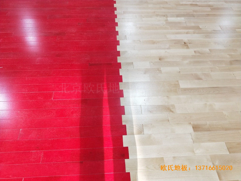 長春CBD汽車生活館籃球館運動木地板鋪設(shè)案例2