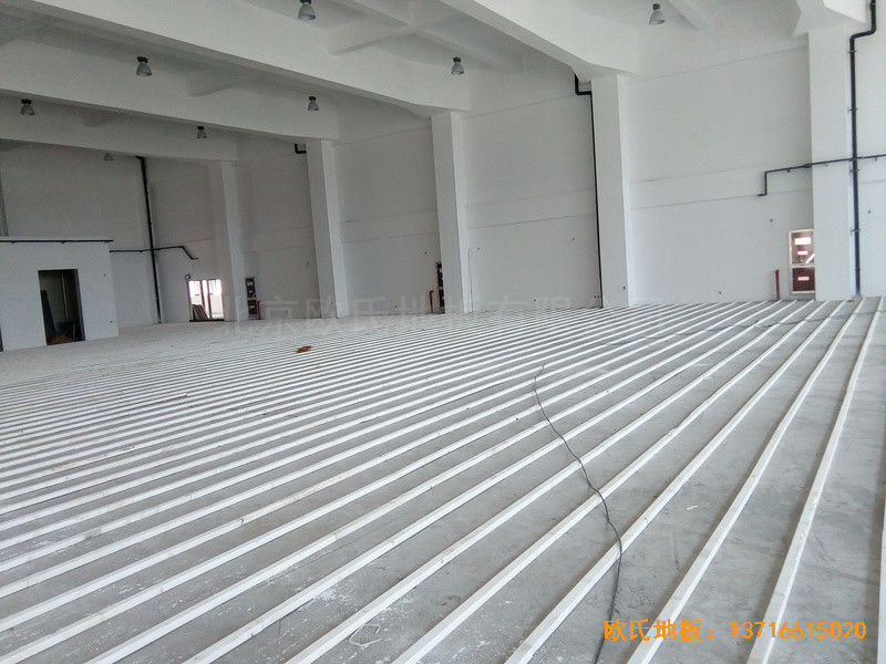 南京浦口區(qū)復興小學運動館運動地板施工案例1