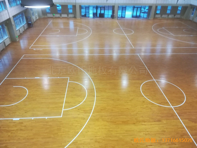 寧夏銀川試驗中學(xué)籃球館體育地板安裝案例5