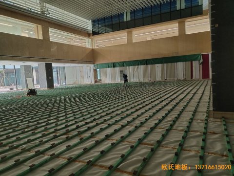 杭州26號地商務(wù)金融體育木地板鋪設(shè)案