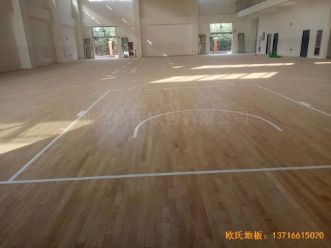 洛陽伊水小學籃球館運動木地板鋪設(shè)案
