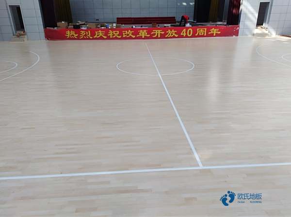 體育運(yùn)動木地板全國施工2
